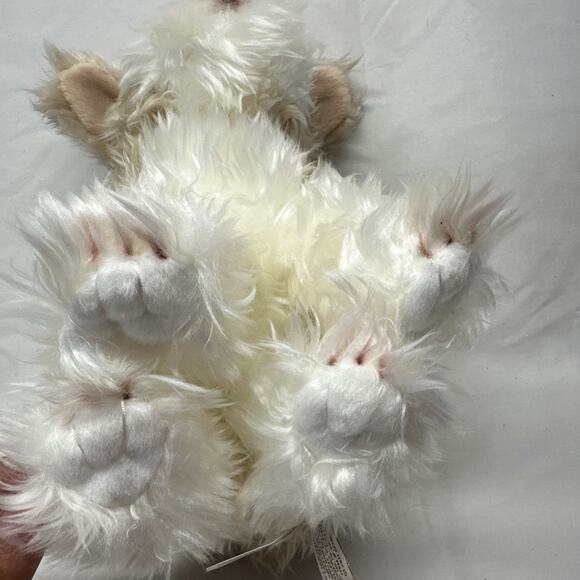 Demdaco Nat & Jules Brown White Dog Puppy 11" Plush Stuffed Baby Toy 2011 - Picture 5 of 10